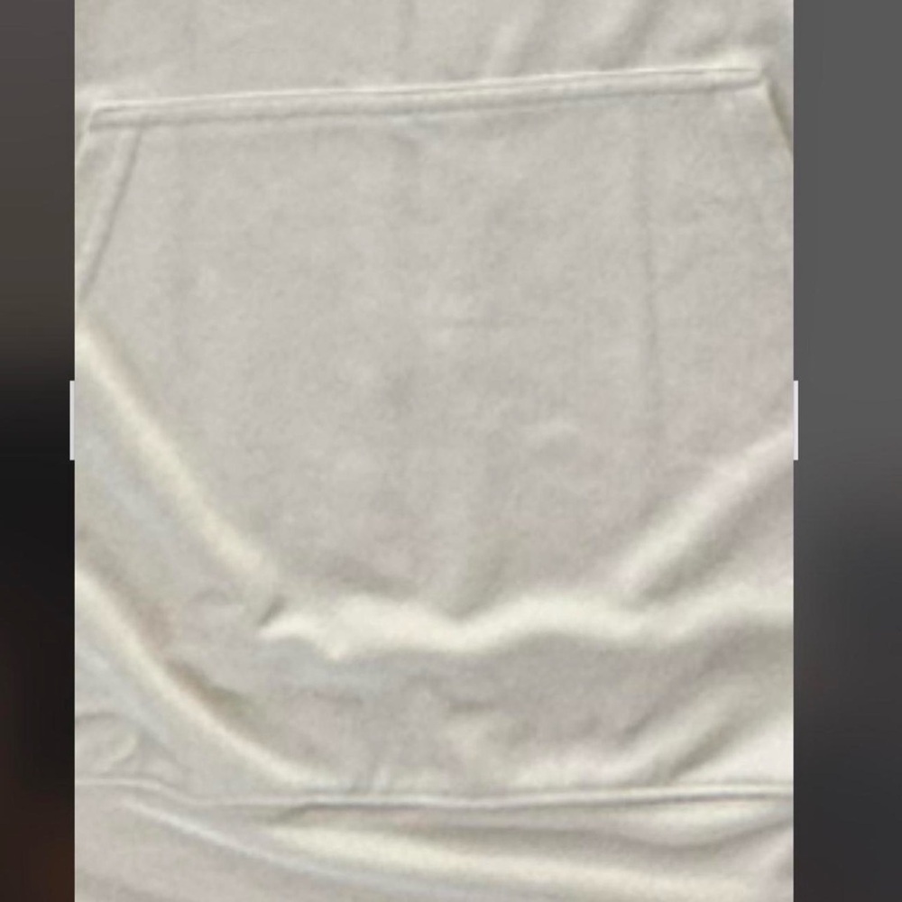 Fabletics Light Yellow Cream Oversized Hoodie Womens Sz Large Workout Gym Active - Picture 7 of 7